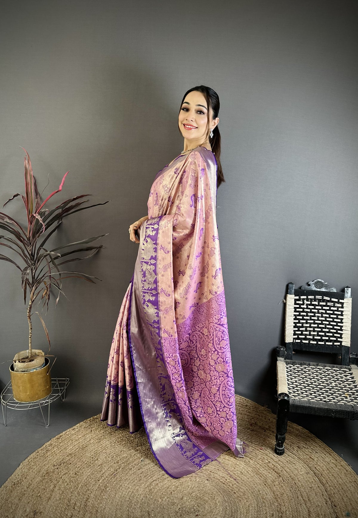 Splendorous Wedding Wear Kanjivaram Silk Rich Pallu With Jacquard Border Designer Sarre For Weeding