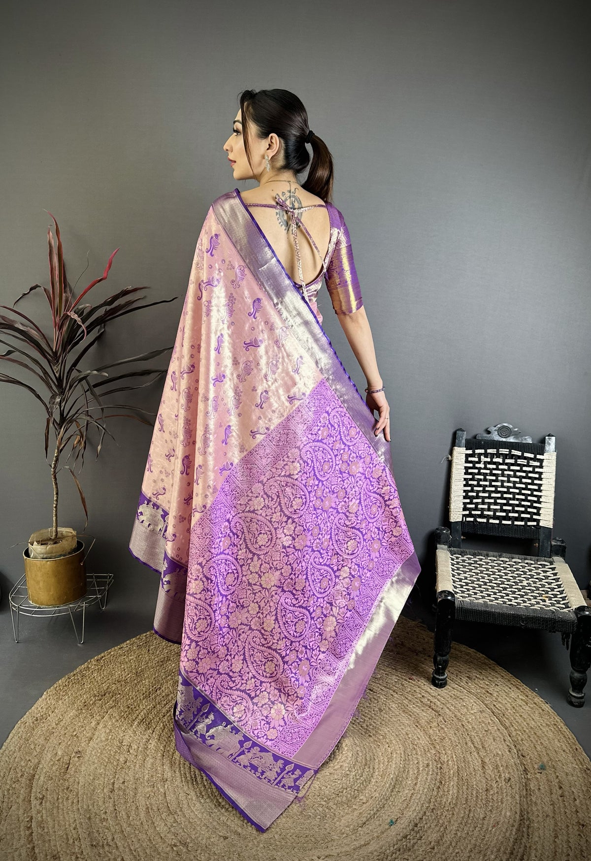 Splendorous Wedding Wear Kanjivaram Silk Rich Pallu With Jacquard Border Designer Sarre For Weeding