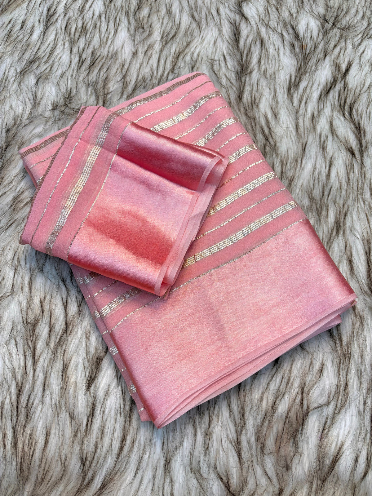 Fantabulous Festive Wear Viscose Silk Satin Border Zari Design Fancy Saree With Blouse Piece