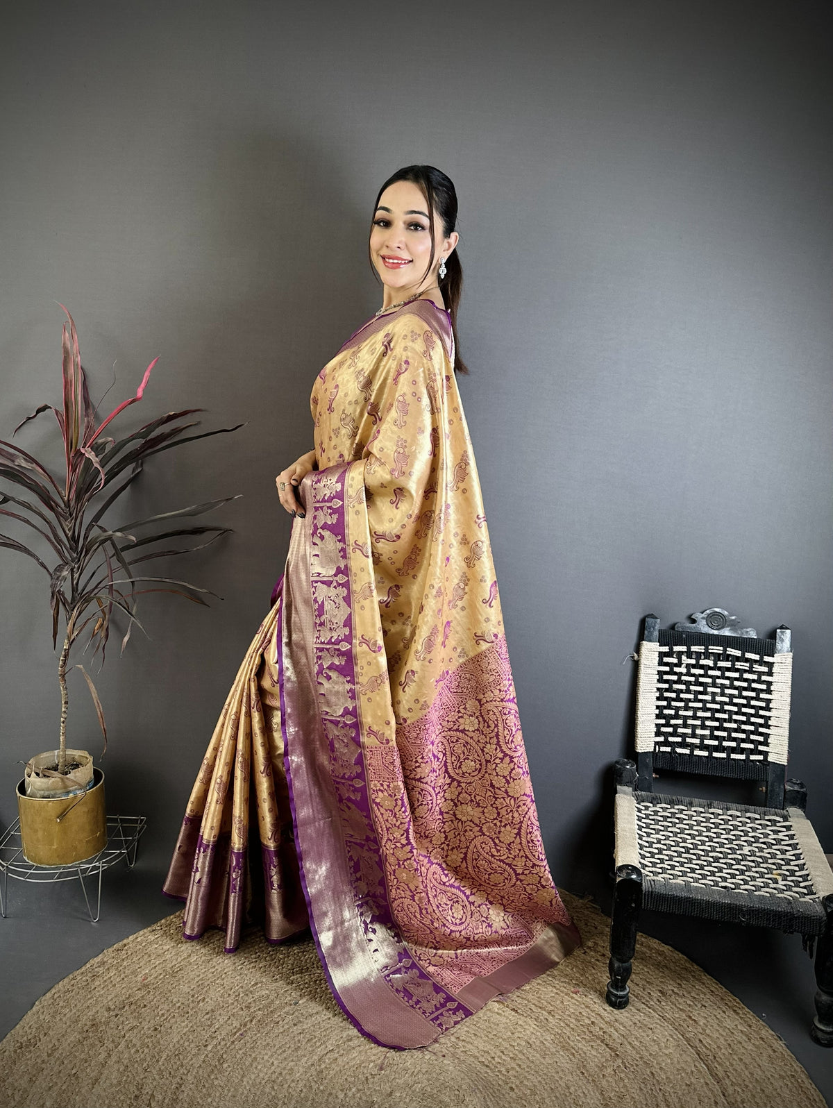 Splendorous Wedding Wear Kanjivaram Silk Rich Pallu With Jacquard Border Designer Sarre For Weeding