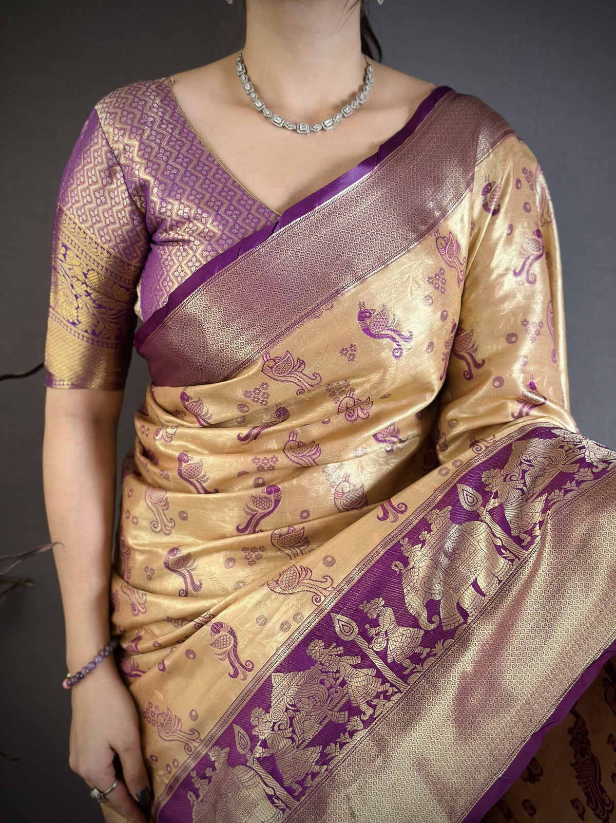 Splendorous Wedding Wear Kanjivaram Silk Rich Pallu With Jacquard Border Designer Sarre For Weeding