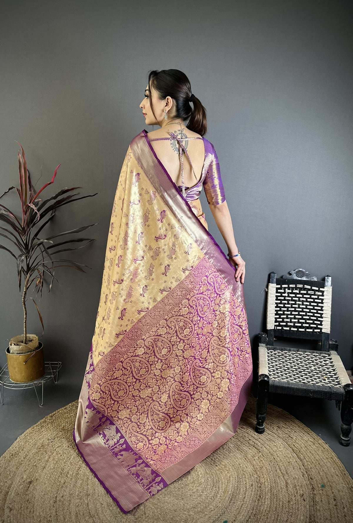 Splendorous Wedding Wear Kanjivaram Silk Rich Pallu With Jacquard Border Designer Sarre For Weeding