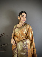 Load image into Gallery viewer, Splendorous Wedding Wear Kanjivaram Silk Rich Pallu With Jacquard Border Designer Sarre For Weeding
