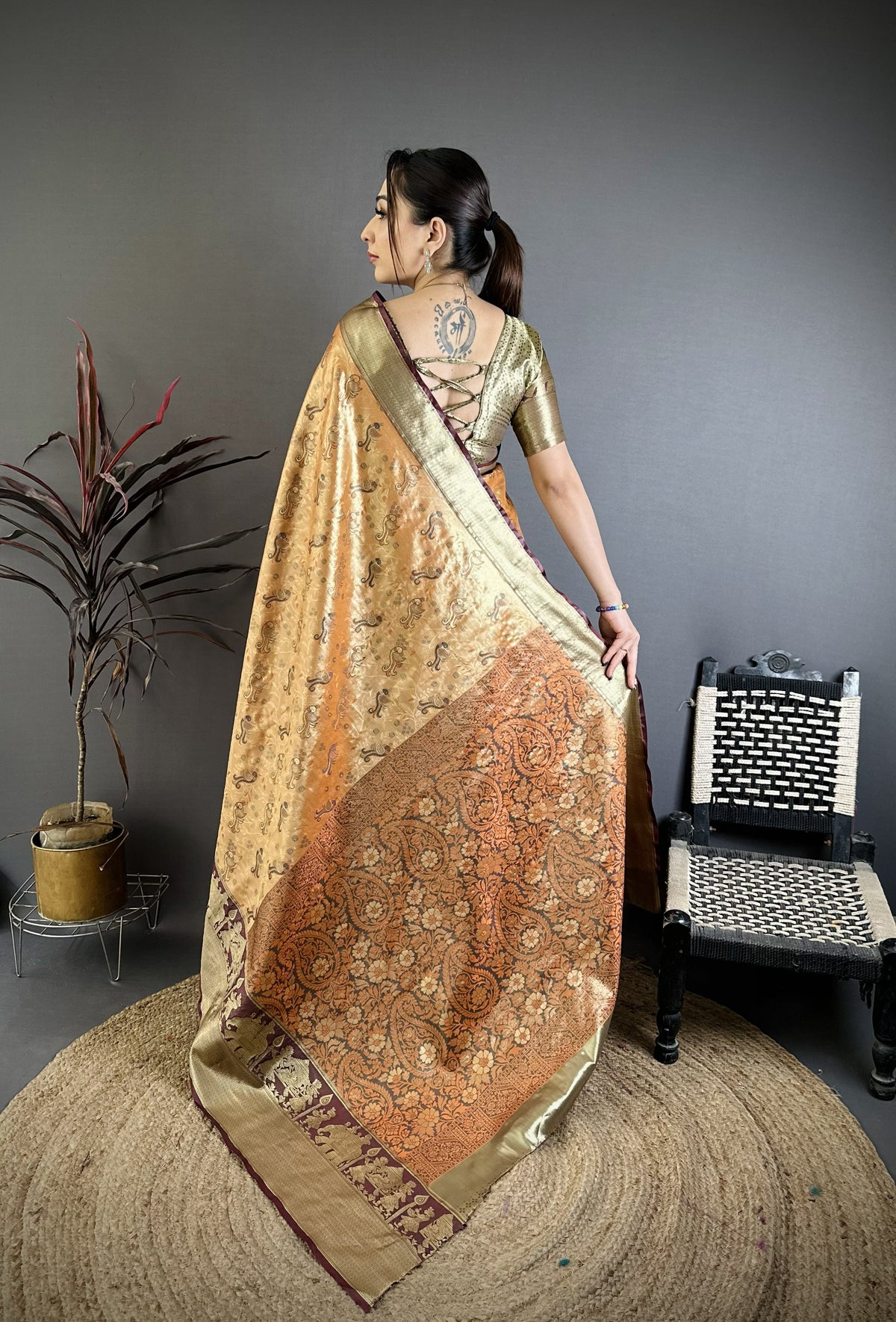 Splendorous Wedding Wear Kanjivaram Silk Rich Pallu With Jacquard Border Designer Sarre For Weeding