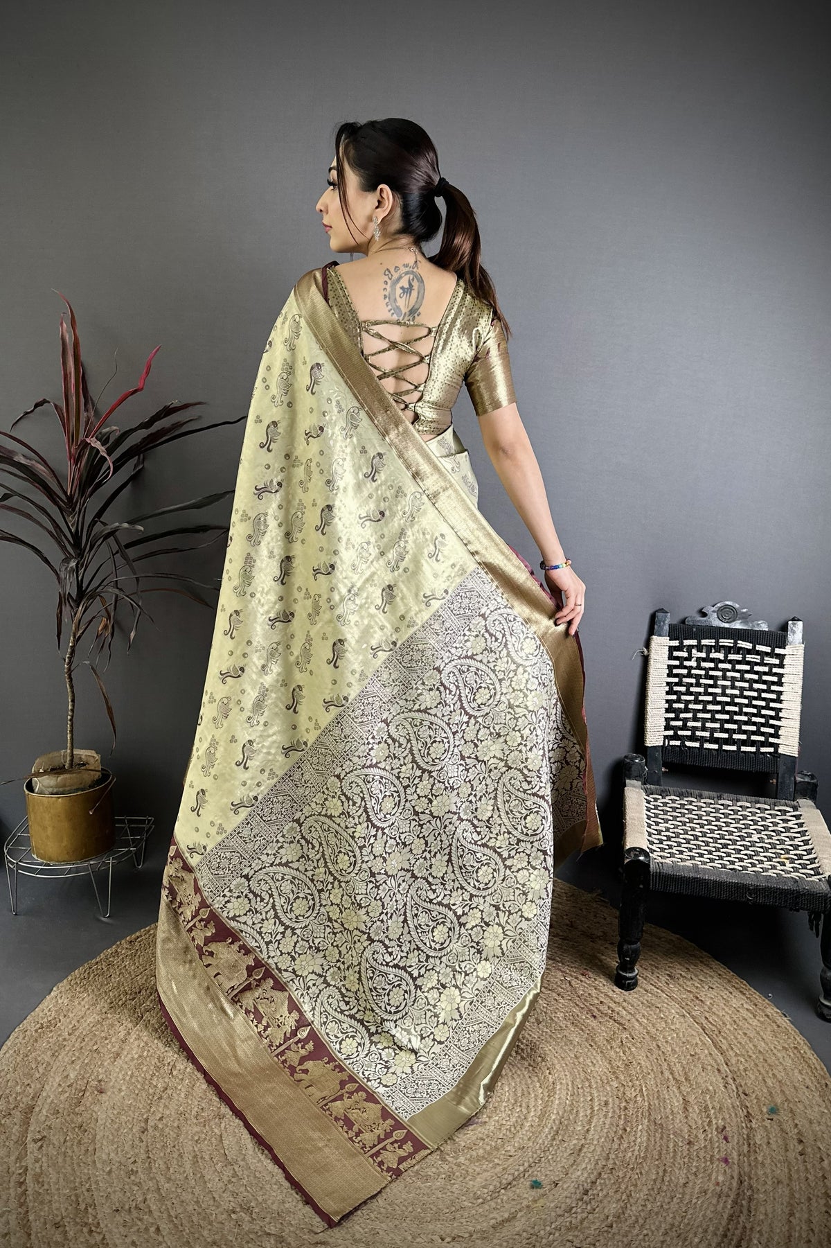 Splendorous Wedding Wear Kanjivaram Silk Rich Pallu With Jacquard Border Designer Sarre For Weeding