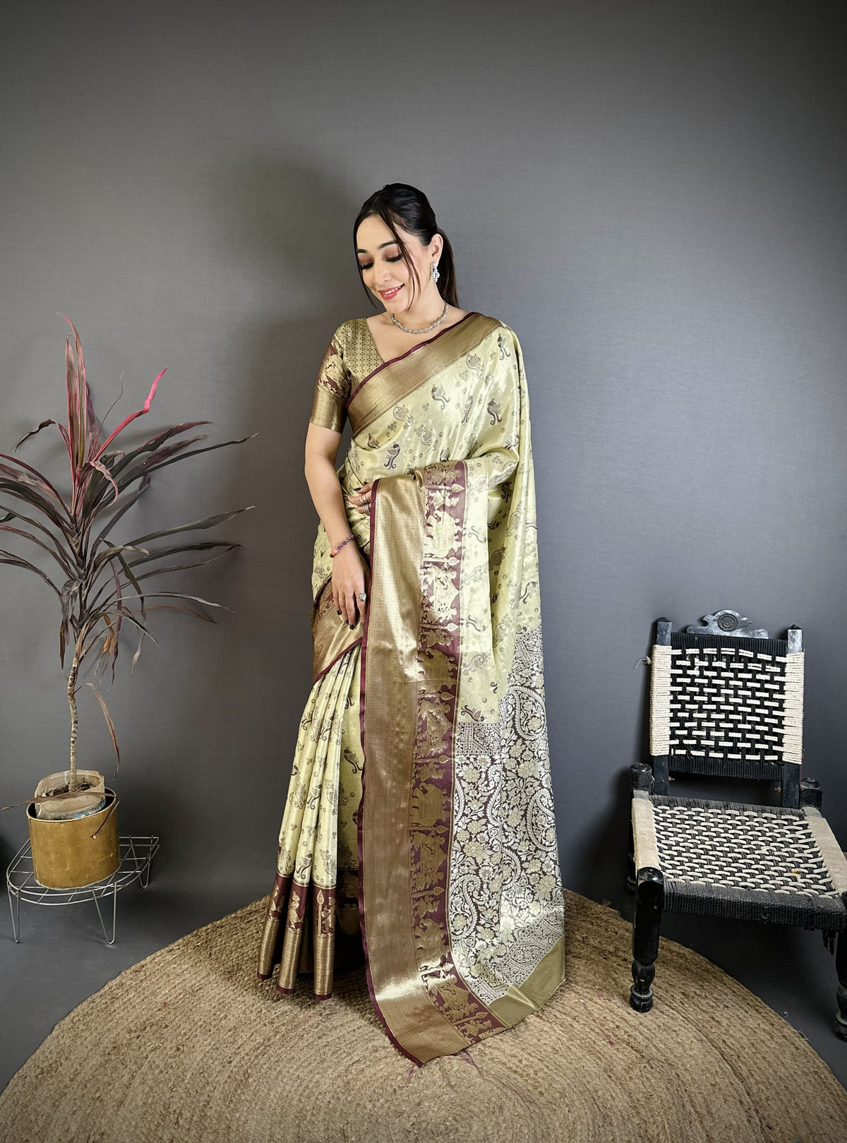 Splendorous Wedding Wear Kanjivaram Silk Rich Pallu With Jacquard Border Designer Sarre For Weeding