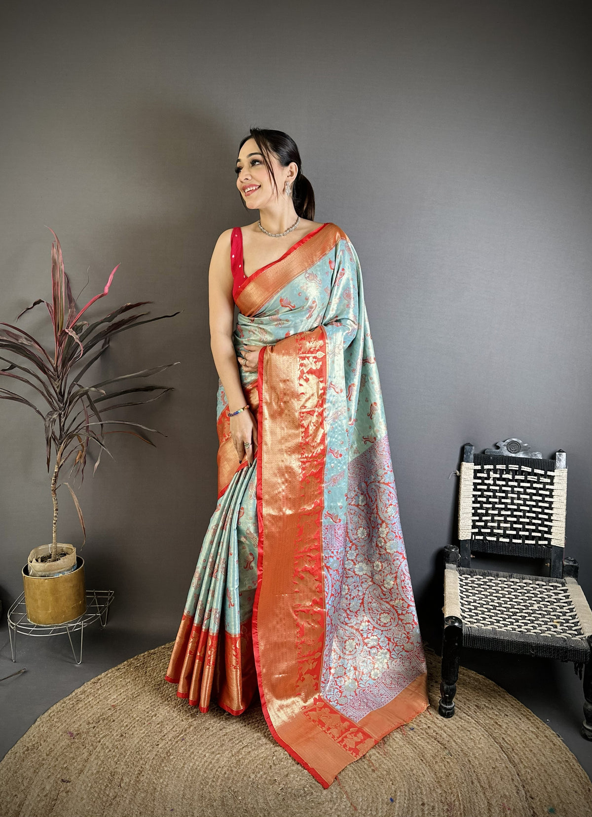 Splendorous Wedding Wear Kanjivaram Silk Rich Pallu With Jacquard Border Designer Sarre For Weeding