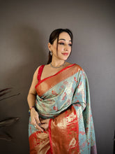 Load image into Gallery viewer, Splendorous Wedding Wear Kanjivaram Silk Rich Pallu With Jacquard Border Designer Sarre For Weeding
