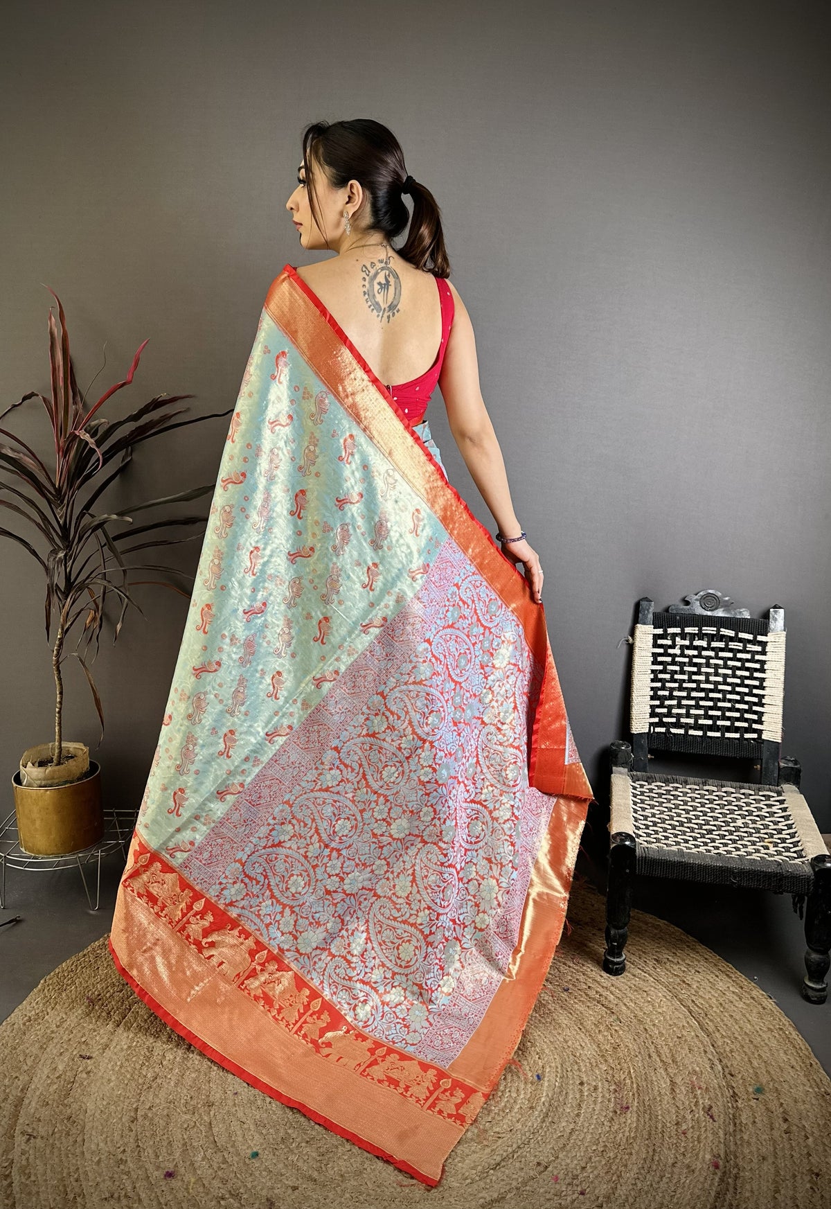 Splendorous Wedding Wear Kanjivaram Silk Rich Pallu With Jacquard Border Designer Sarre For Weeding
