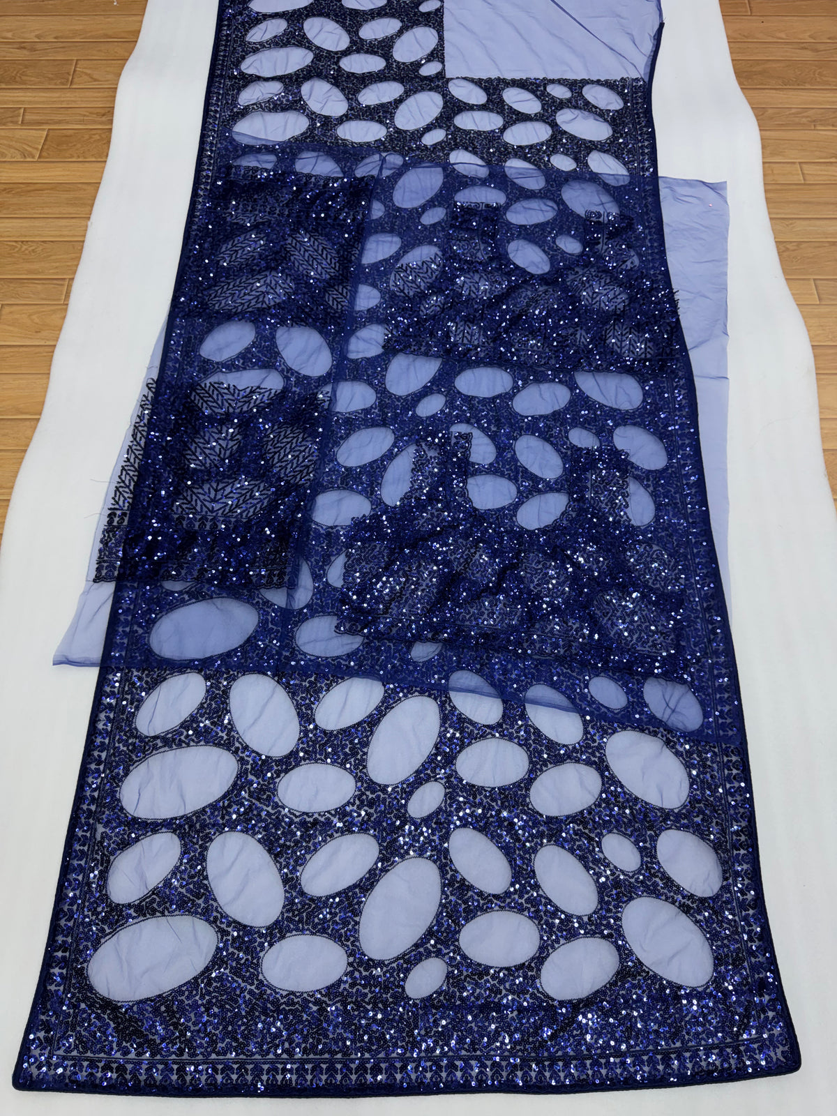 Heritage Festive Wear Net Heavy Embroidery Work Designer Saree With Unstitched Bouse Piece