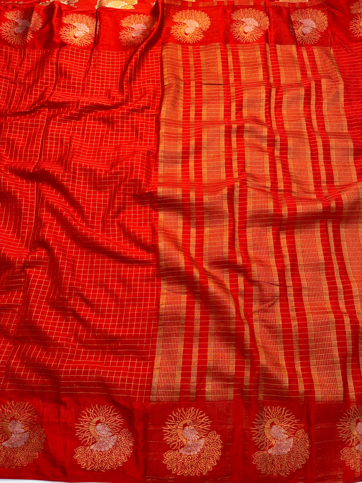 Captivating Party Wear Cotton Jacquard Border Rich Pallu Fancy Saree With Blouse Piece
