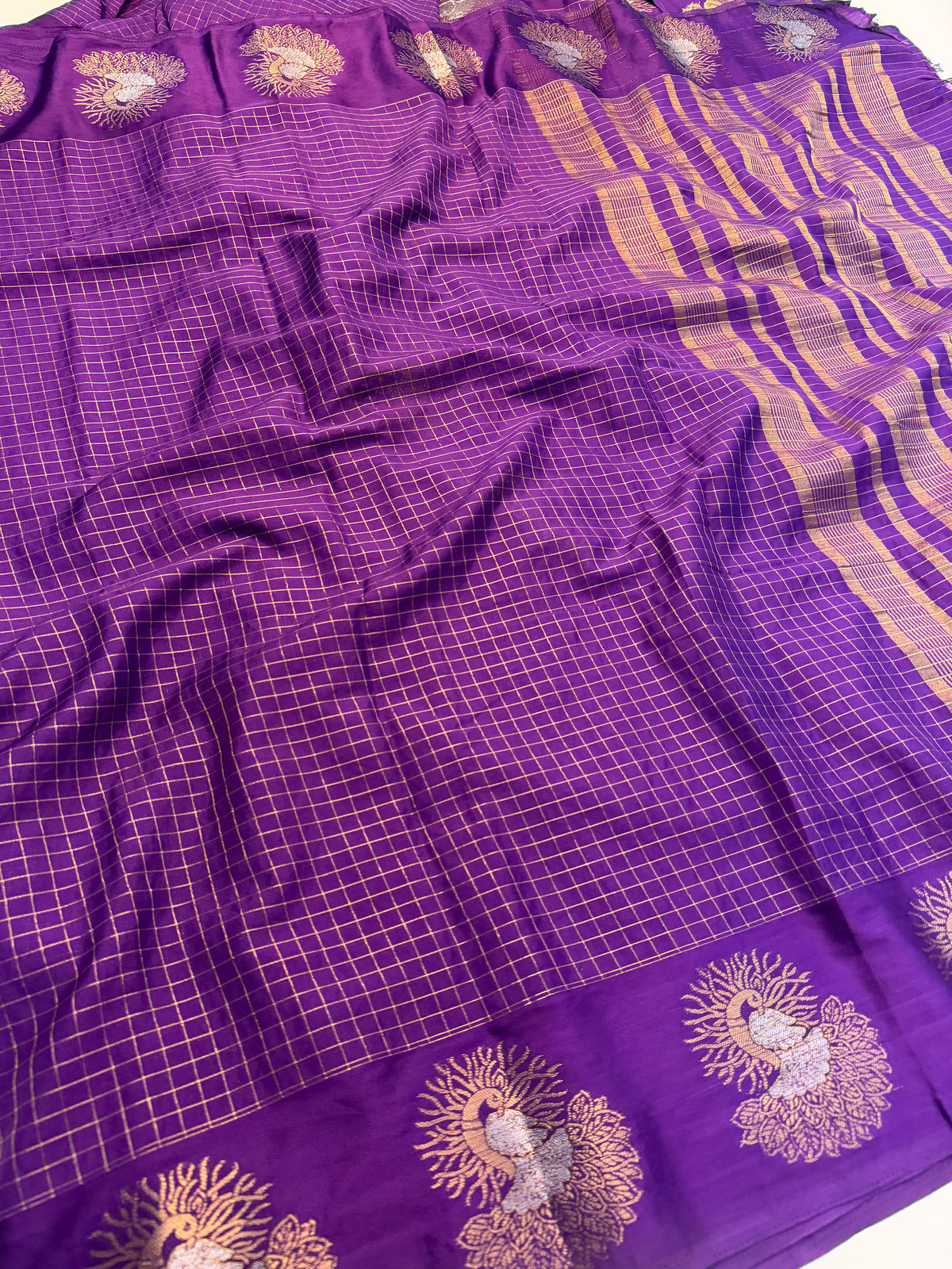 Captivating Party Wear Cotton Jacquard Border Rich Pallu Fancy Saree With Blouse Piece