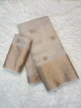 Load image into Gallery viewer, Fantabulous Festive Wear Soft Silk Jacquard Weaving Border Saree With Same Blouse Piece
