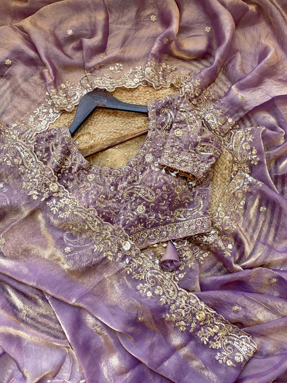 Outstanding Festival Wear Satin Silk Heavy Embroidery n Aarco Work Fancy Designer Saree With Stitched Blouse