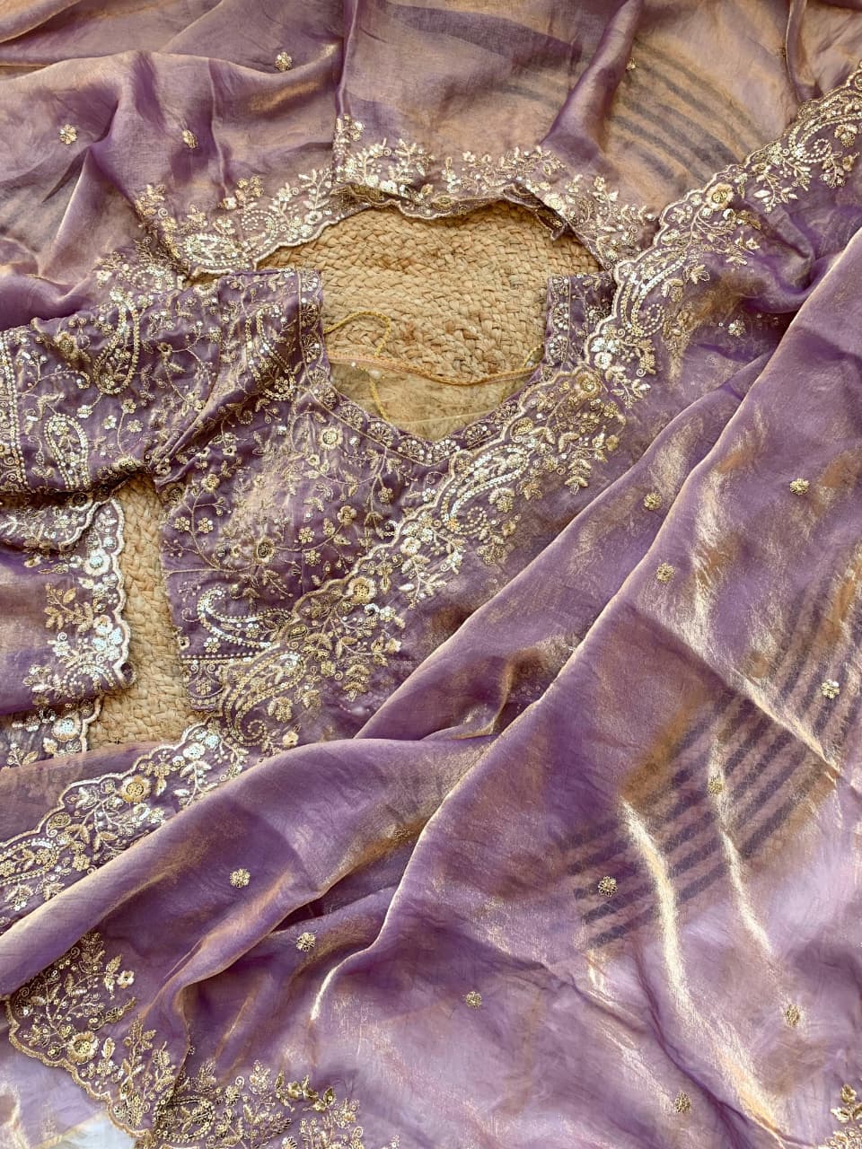 Outstanding Festival Wear Satin Silk Heavy Embroidery n Aarco Work Fancy Designer Saree With Stitched Blouse