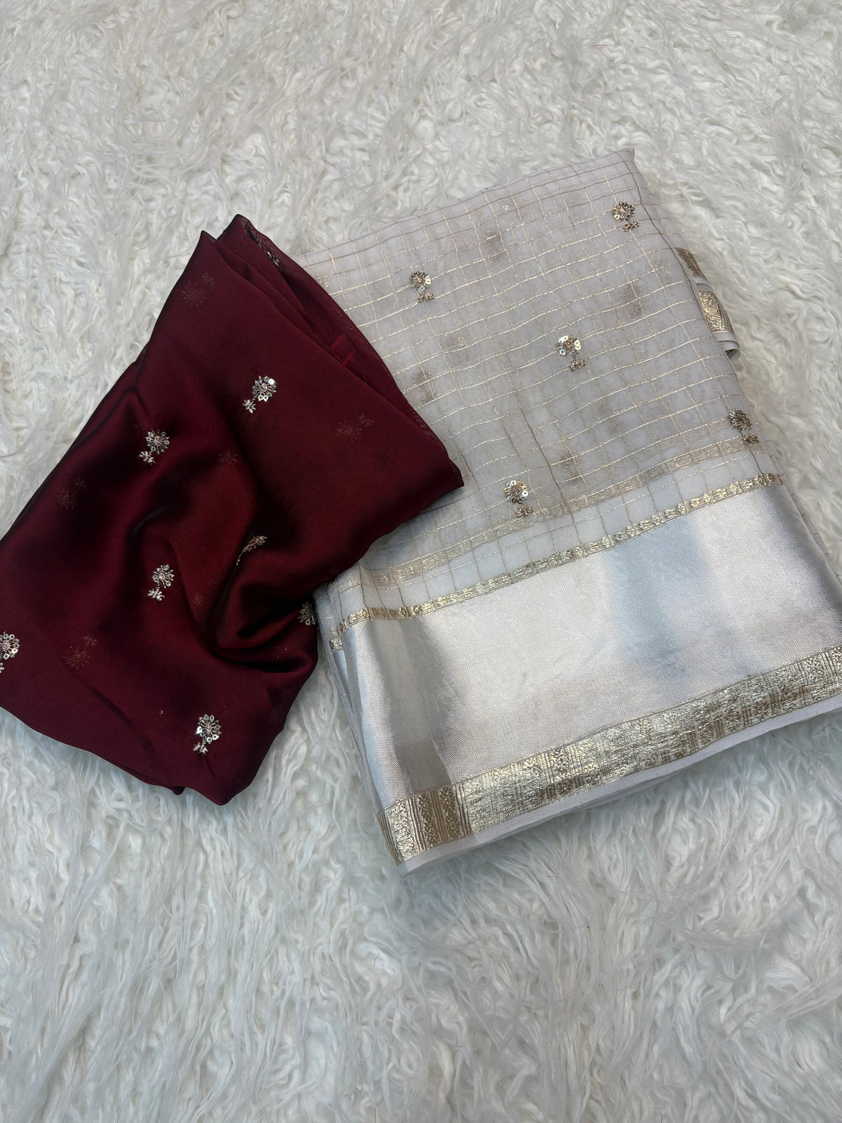 Graceful  Festive Wear Pure Viscose Georgette Sequence Work Fancy Designer Saree With Unstitched Blouse Piece