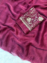 Load image into Gallery viewer, Mellifluous Festival Wear Silk Designer Saree With Heavy Beads Work Blouse Piece

