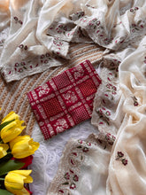 Load image into Gallery viewer, Graceful Function Wear Satin Silk Embroidery n Diamond Work Fancy Designer Saree With Blissful Blouse Piece
