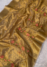 Load image into Gallery viewer, Redolent Wedding Wear Banarasi Tissue Silk Jacquarad Weaving Work Fancy Designer Saree
