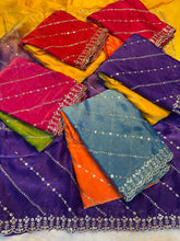 Load image into Gallery viewer, Dazzling Party Wear Silk Sequence Work Fancy Designer Saree With Elegant Blouse Piece
