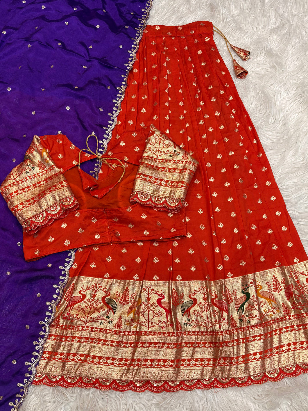 Sempiternal Function Wear Pure Soft Fabric With Jacquard Border Fancy Designer Lehenga Choli With Duppta