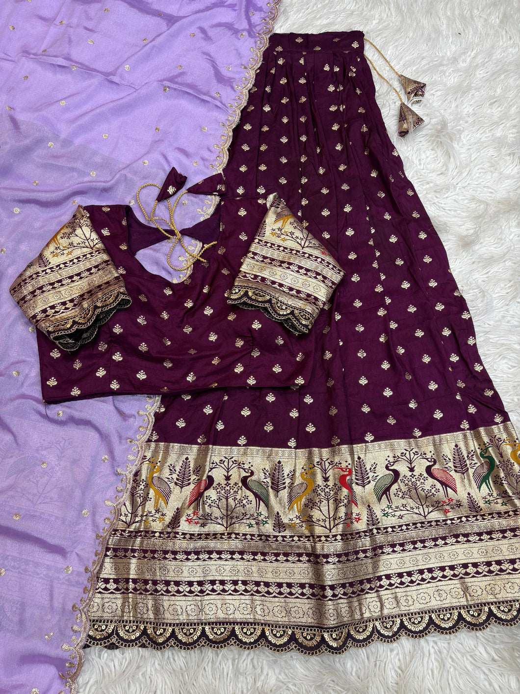 Charismatic Function Wear Pure Soft Fabric With Jacquard Border Fancy Designer Lehenga Choli With Duppta