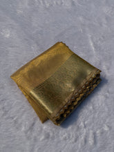 Load image into Gallery viewer, Adorning Function Wear Golden Colour Banarasi Tissue Silk Jacquared Zari Weaving n Lace Work Fancy Designer Saree
