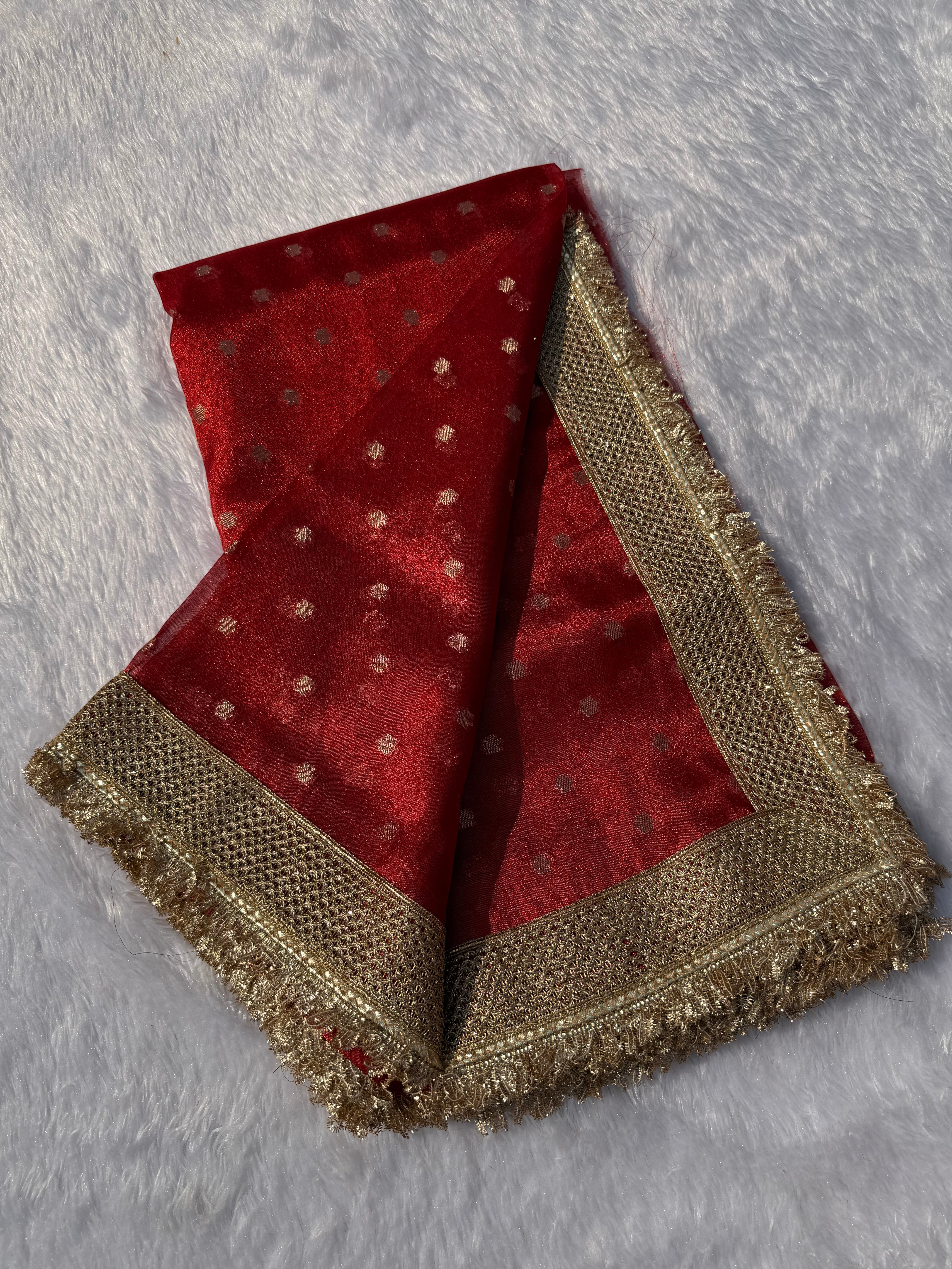 Alverina Function Wear Banarasi Tissue Silk Jaquard Zari Butti n Heavy lace Work Fancy Designer Saree For Women