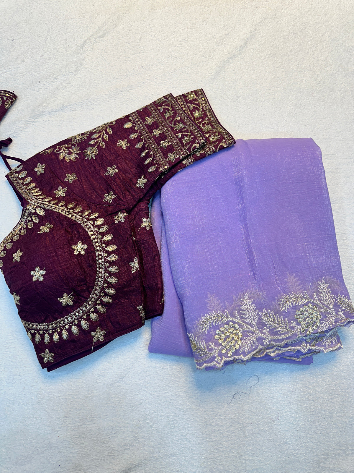 Luxuriant Festive Wear Silk Embroidery Work Fancy Designer Saree With Stitched Blouse Piece