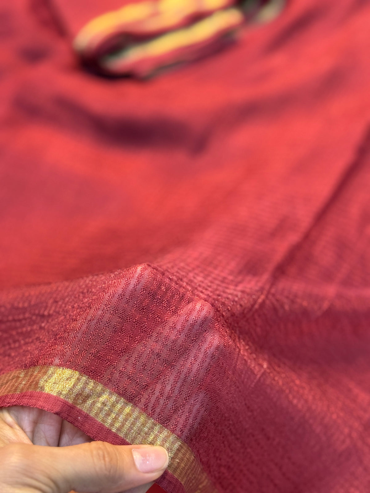 Contemporary Function Wear Viscose Georgette Zari Border Saree With Blouse Piece