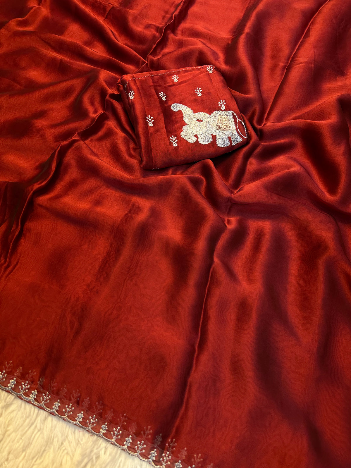 Delightful Festive Wear Soft Rangoli Silk Embroidery Work Fancy Saree With Blouse Piece