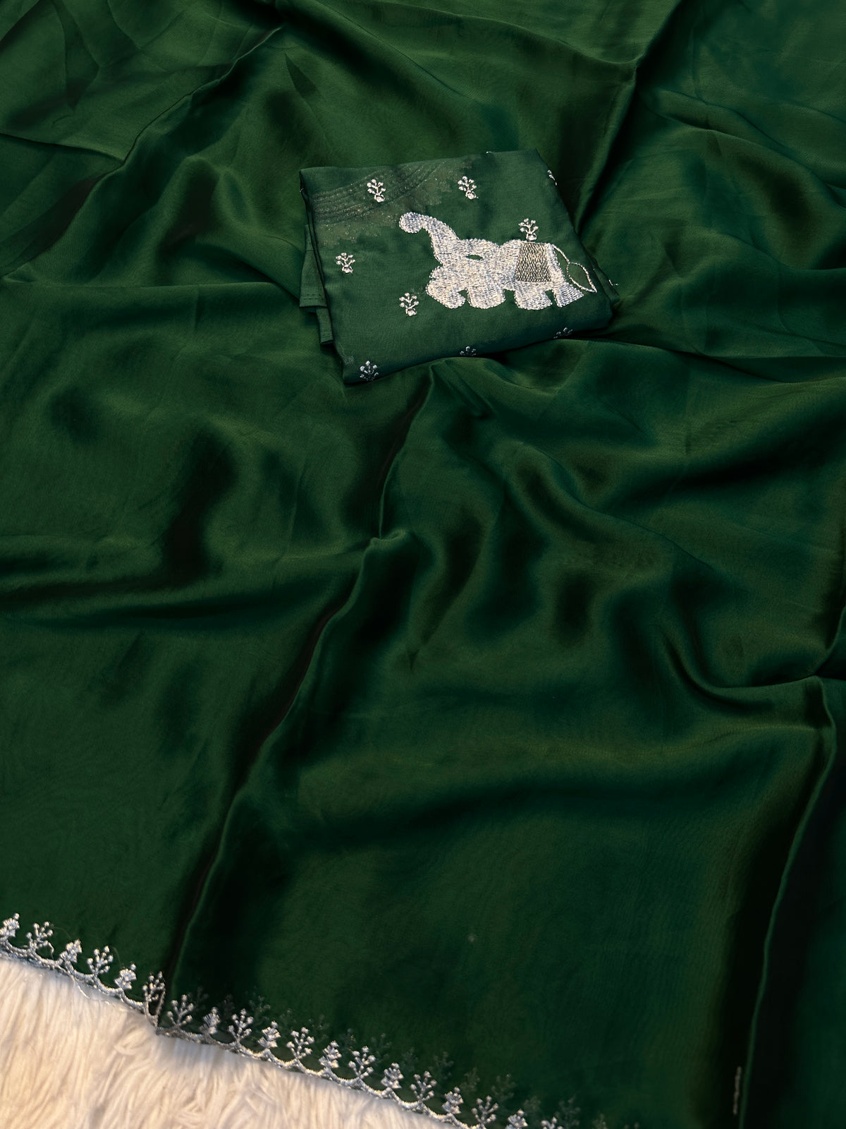 Delightful Festive Wear Soft Rangoli Silk Embroidery Work Fancy Saree With Blouse Piece