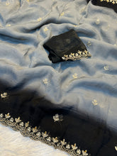 Load image into Gallery viewer, Charming Party Wear Crush Silk Sequence n Beads Work Fancy Saree With Blissful Blouse Piece
