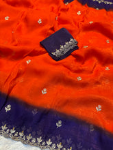 Load image into Gallery viewer, Charming Party Wear Crush Silk Sequence n Beads Work Fancy Saree With Blissful Blouse Piece
