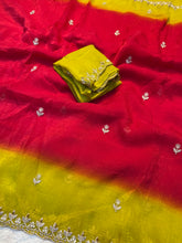 Load image into Gallery viewer, Charming Party Wear Crush Silk Sequence n Beads Work Fancy Saree With Blissful Blouse Piece
