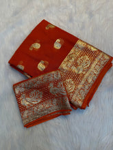 Load image into Gallery viewer, Traditional Function Wear Pure Viscose Georgette Jacquard Weaving Work Fancy Saree With Blouse Piece
