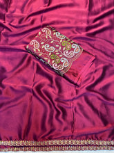 Load image into Gallery viewer, Opulent Festive Wear Silk Embroidery n Bids Work Fancy Designer Saree With Blouse Piece
