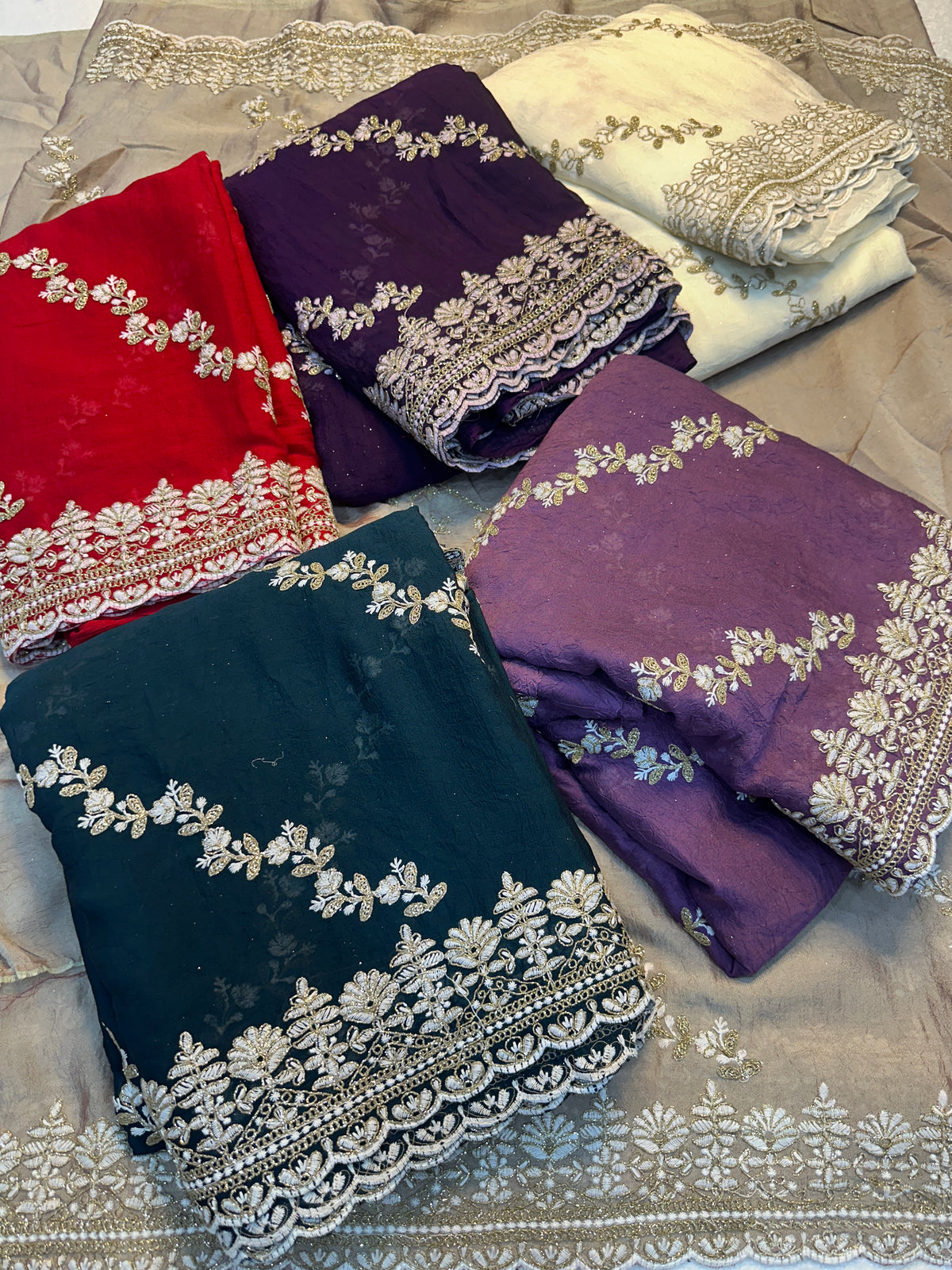 Fantabulous Wedding Wear Crush Silk Sequence Embroidery Work Fancy Designer Saree With Blouse Piece