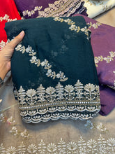 Load image into Gallery viewer, Fantabulous Wedding Wear Crush Silk Sequence Embroidery Work Fancy Designer Saree With Blouse Piece
