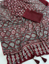 Load image into Gallery viewer, Lassitude Party Wear Satin Silk Original Mirror n Print Work Fancy Saree For Women
