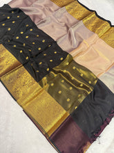 Load image into Gallery viewer, Luxury Wedding Wear Soft Silk Jacquard Border Butti Design Saree With Blouse Piece
