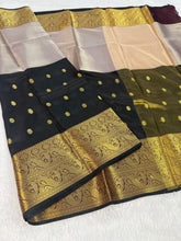 Load image into Gallery viewer, Luxury Wedding Wear Soft Silk Jacquard Border Butti Design Saree With Blouse Piece
