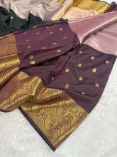Load image into Gallery viewer, Luxury Wedding Wear Soft Silk Jacquard Border Butti Design Saree With Blouse Piece
