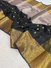 Load image into Gallery viewer, Luxury Wedding Wear Soft Silk Jacquard Border Butti Design Saree With Blouse Piece
