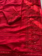 Load image into Gallery viewer, Incredible Partywear Soft Kota Doriya Embrodiered Thread n Sequence Work Designer Saree With Matching Blouse Piece
