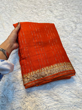 Load image into Gallery viewer, Dazzling Function Wear Pure Viscose Dola Silk Jacquard Design Fancy Saree With Blouse Piece
