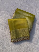 Load image into Gallery viewer, Heritage Festival Wear Banarasi Tissue Silk Jacquard n Heavy Lace Work Fancy Designer Saree
