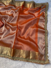 Load image into Gallery viewer, Heritage Festival Wear Banarasi Tissue Silk Jacquard n Heavy Lace Work Fancy Designer Saree
