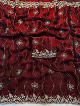 Load image into Gallery viewer, Charismatic Festive Wear Silk Sequence n Bids Work Fancy Designer Saree With Elegant Blouse Piece
