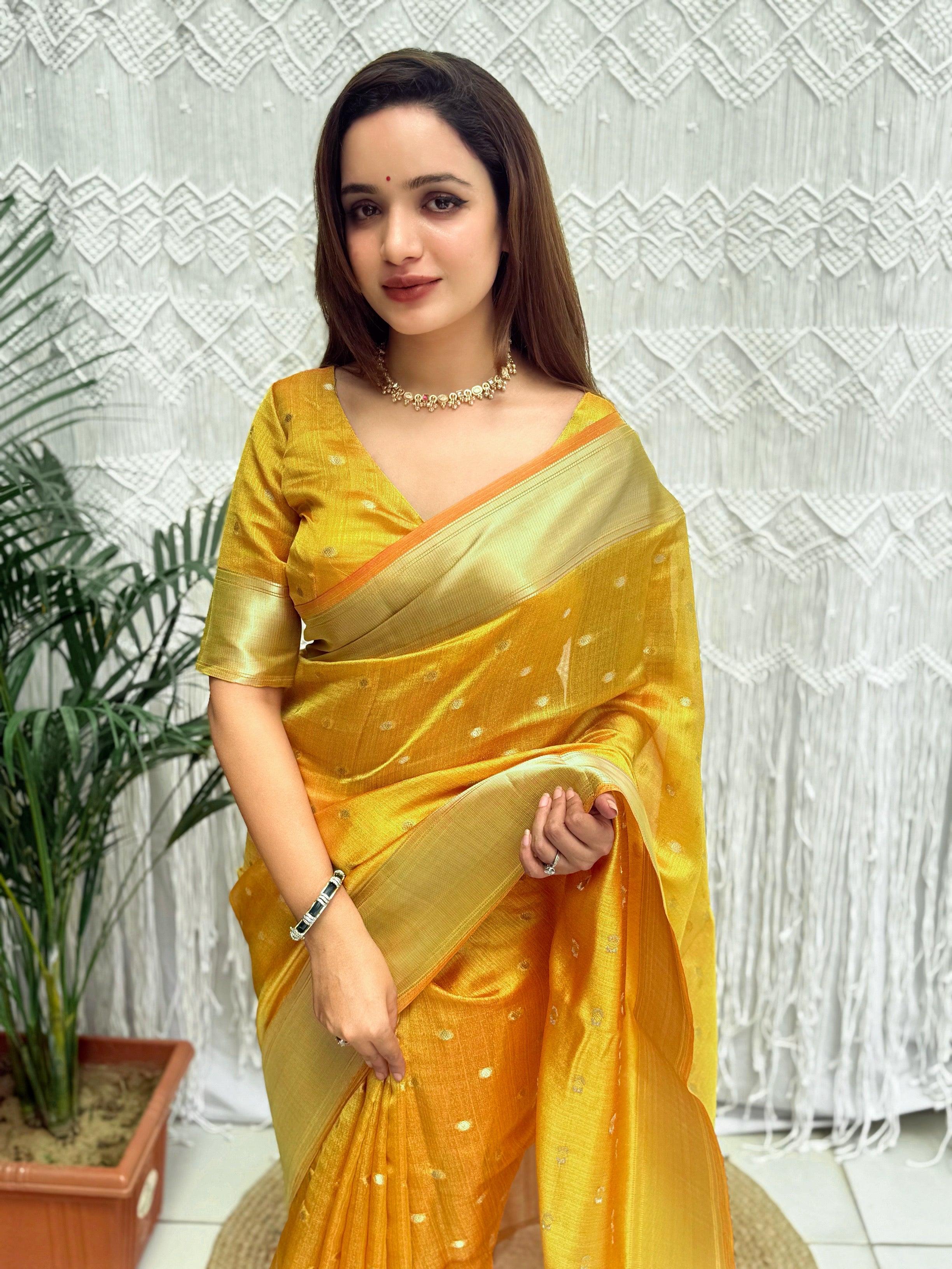 Charismatic Function Wear Banarasi Organza Silk Zari Weaving Rich Pallu Fancy Designer Saree With Blouse Piece
